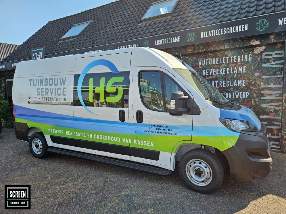 HS Tuinbouw Service Full Color autobelettering