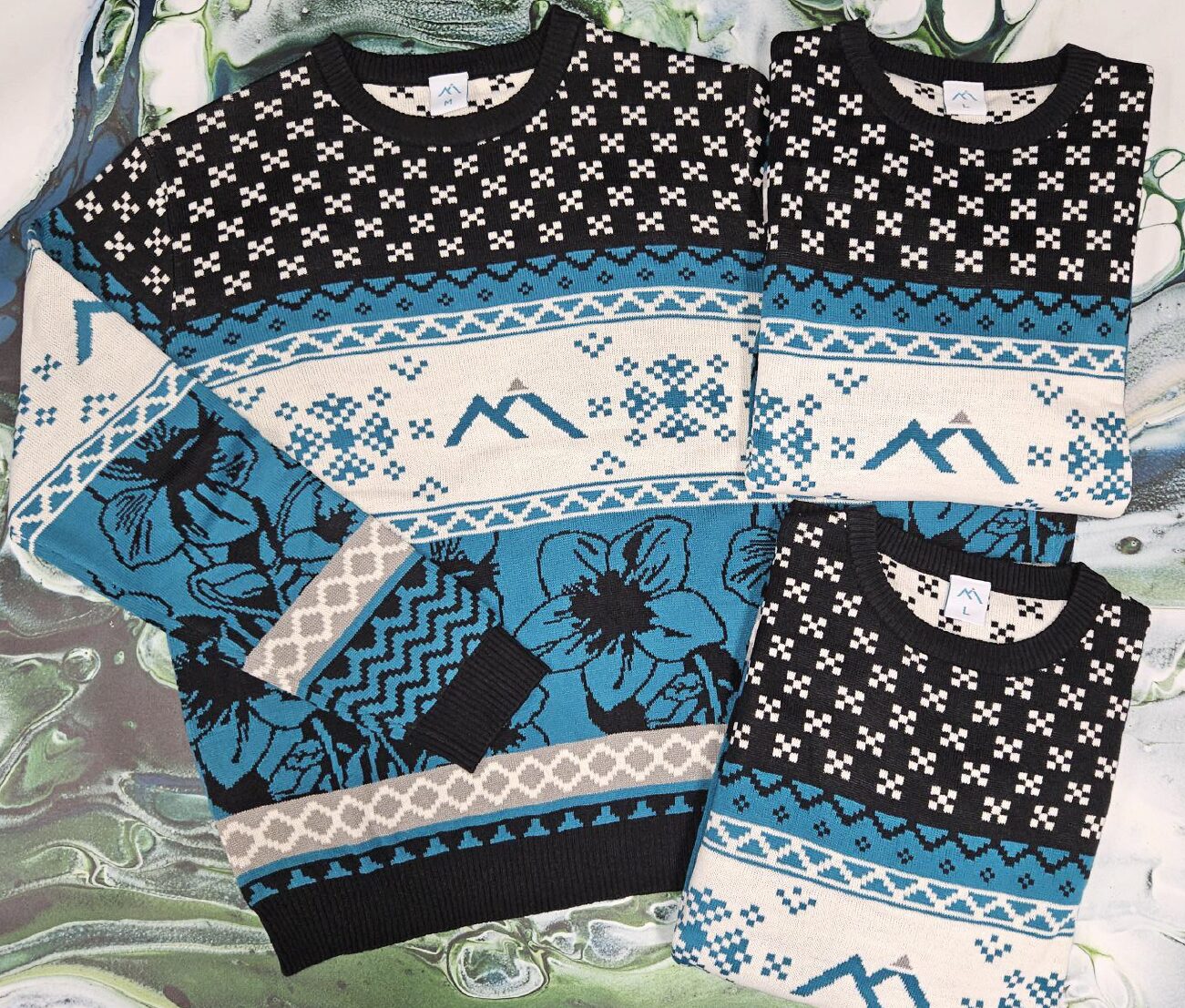 Kerst winter trui met eigen huisstijl logo