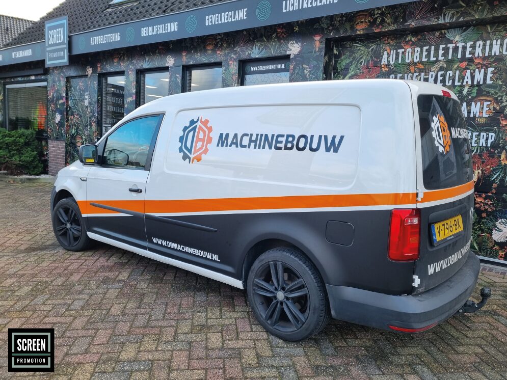 ScreenPromotion Autobelettering Bestelauto DB Machinebouw