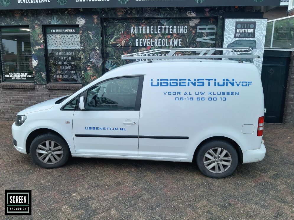 ScreenPromotion Autobelettering Bestelauto Ubbenstijn