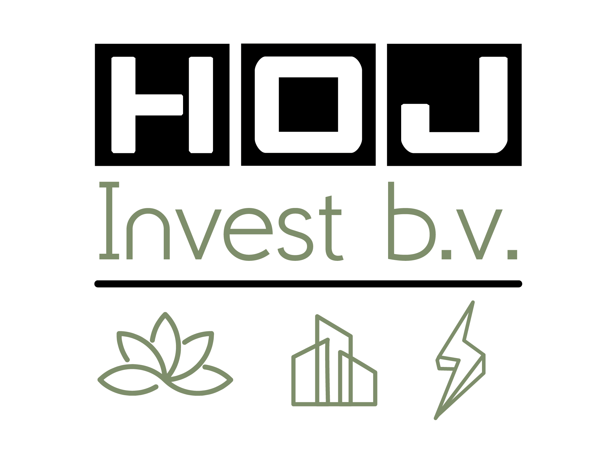 HOJ Invest logo ontwerp